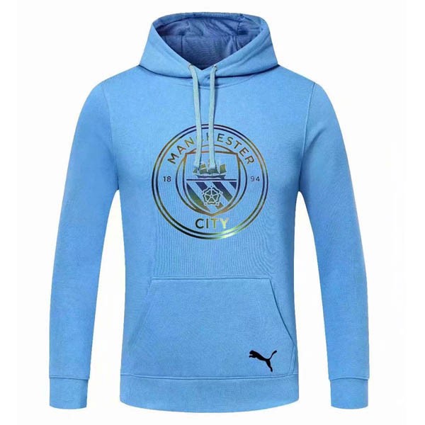 Hoodies Manchester City 2020-21 Blau Fussballtrikots Günstig